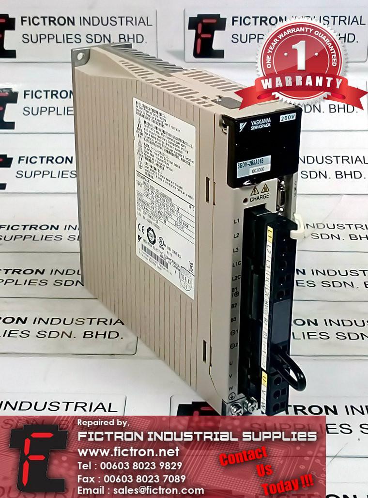 SGDV-2R8A01B002000 SGDV2R8A01B002000 YASKAWA AC SERVO DRIVE REPAIR SERVICE IN MALAYSIA 12 MONTHS WARRANTY