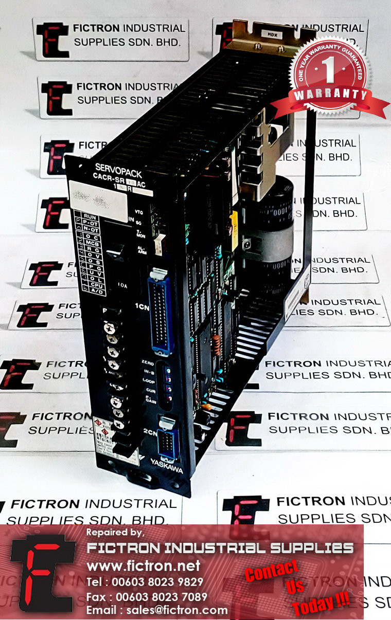 CACR-SR01AC CACRSR01AC YASKAWA SERVOPACK AC SERVO DRIVE REPAIR SERVICE IN MALAYSIA SINGAPORE INDONESIA 12 MONTHS WARRANTY