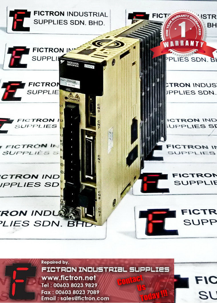 SGDV-2R8A01A002000 SGDV2R8A01A002000 YASKAWA AC SERVO DRIVE REPAIR SERVICE IN MALAYSIA SINGAPORE INDONESIA 12 MONTHS WARRANTY