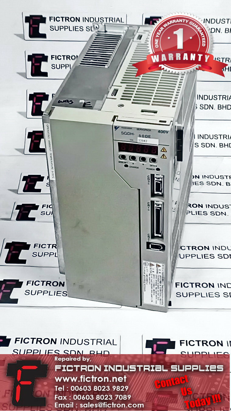 SGDH-50DE SGDH50DE YASKAWA SERVOPACK AC SERVO DRIVE REPAIR SERVICE IN MALAYSIA SINGAPORE INDONESIA 12 MONTHS WARRANTY