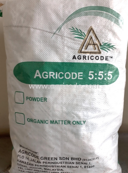 AGRICODE BIO ORGANIC COMPOUND FERTILIZER 555 AGRICODE Bio-Organic Compound Johor Bahru (JB), Johor. Supplier, Suppliers, Supply, Supplies | Agricode Green Sdn Bhd