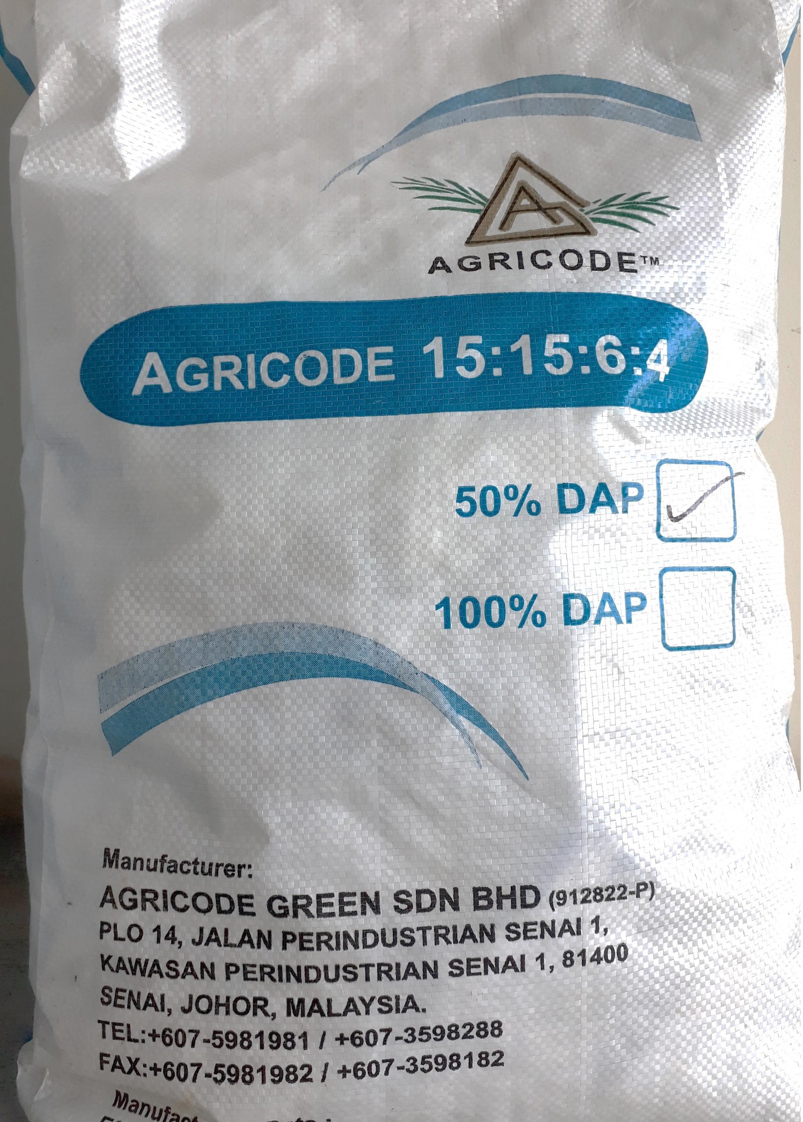 AGRICODE COMPUND FERTILIZER  NPK 15:15:6:4