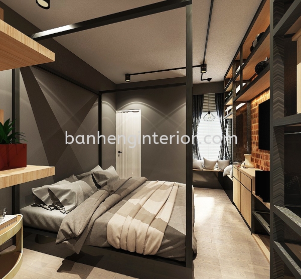 Bedroom INTERIOR DESIGN Interior Design Johor Bahru (JB), Johor, Skudai Service, Renovation, Construction | Ban Heng Interior Design Sdn Bhd