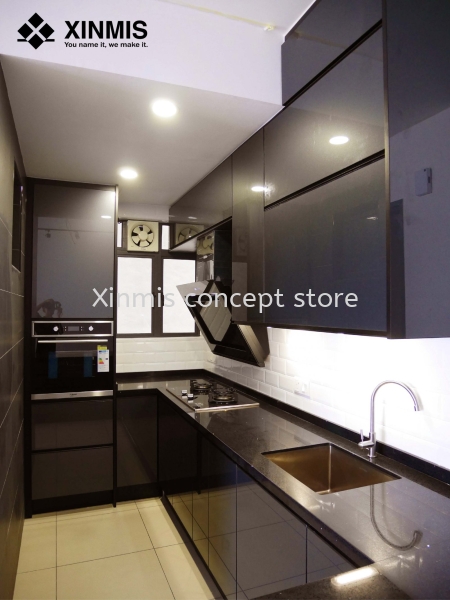 Aluminium kitchen cabinet - Selayang TITANIUM GREY 4G GLASS DOOR Aluminium kitchen cabinet Selangor, Malaysia, Melaka, Kuala Lumpur (KL), Petaling Jaya (PJ), Malim Jaya Supplier, Supply, Design, Services | XINMIS CONCEPT STORE