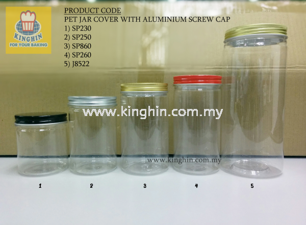 Pet Jar Bottle Cover with Aluminium Screw Cap Bottle & Plastic Container Packaging Melaka, Malaysia Supplier, Suppliers, Supply, Supplies | Kinghin Sdn Bhd