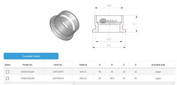 Half Nipple(Short for JIS pipe KF & NW Fanges HTC Vacuum Flanges Kuala Lumpur (KL), Malaysia, Selangor, Sri Petaling Distributor, Supplier, Supply, Supplies | Glovac Sdn Bhd