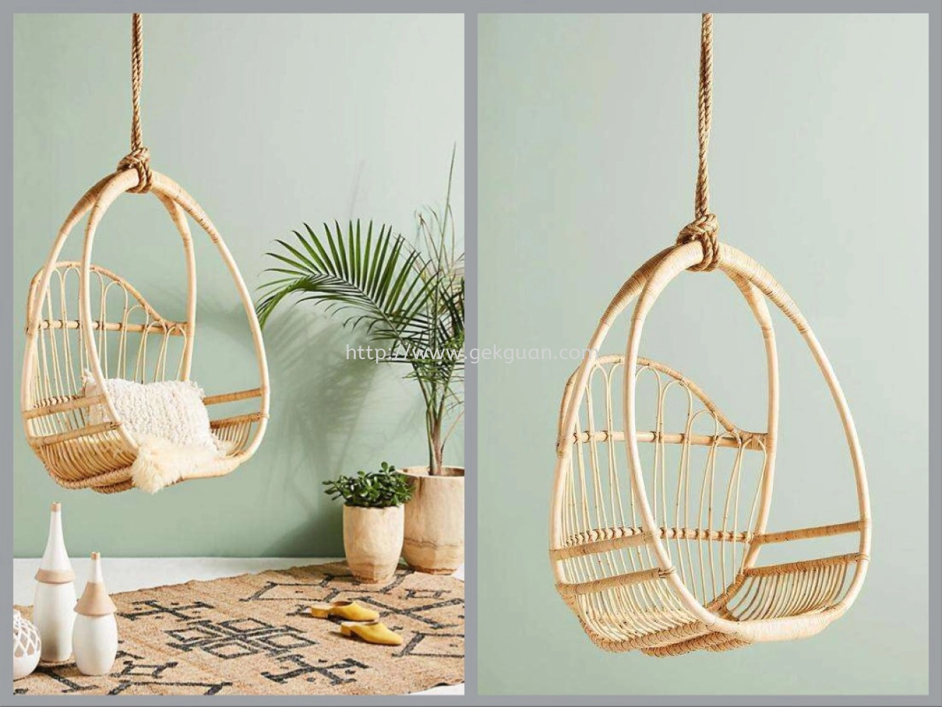 HC 019 - RATTAN HANGING CHAIR 