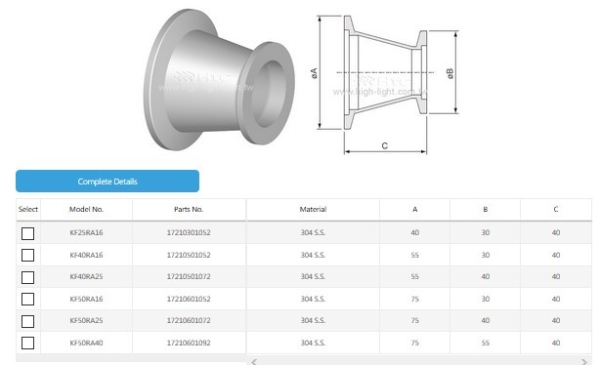 KF-KF Conical Reducing Adaptor Fitting Reducing Adaptor HTC Adapter Fittings Kuala Lumpur (KL), Malaysia, Selangor, Sri Petaling Distributor, Supplier, Supply, Supplies | Glovac Sdn Bhd