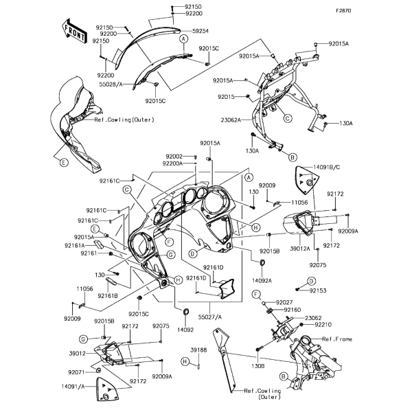 COWLING(INNER) VULCAN 1700 VAQUERO 2017 Parts Diagrams KAWASAKI PARTS Kuala Lumpur (KL), Malaysia, Selangor Dealer, Supplier, Supply, Supplies | MotorSim Sdn Bhd