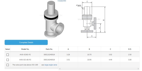 ISO Flange with Bellows  Air to Close(USA) Angle Valve Pneumatically Actuated HTC Vacuum Poppet Valves Kuala Lumpur (KL), Malaysia, Selangor, Sri Petaling Distributor, Supplier, Supply, Supplies | Glovac Sdn Bhd