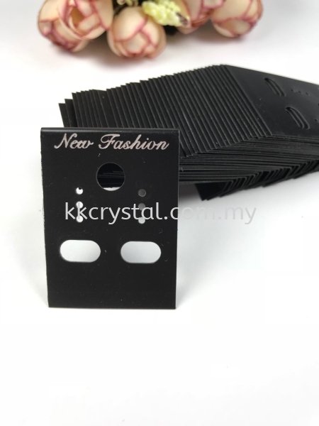 Hanging Earring Card, Black, 100pcs+/- Displays - Earring Displays Kuala Lumpur (KL), Malaysia, Selangor, Klang, Kepong Wholesaler, Supplier, Supply, Supplies | K&K Crystal Sdn Bhd