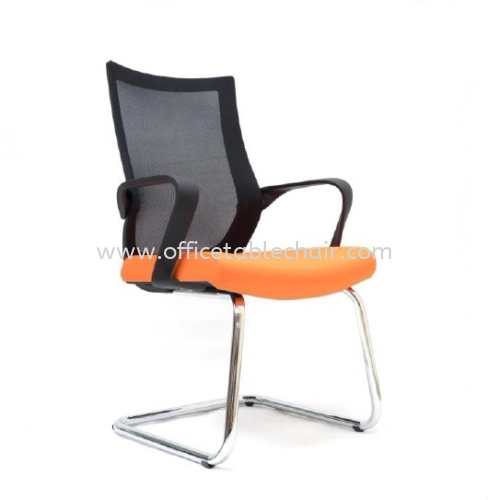 OWER VISITOR ERGONOMIC MESH CHAIR WITH CHROME CANTILEVER BASE