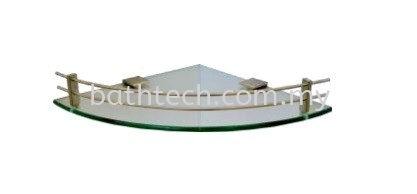 AR-4230S Corner Shelf with Skirting Abagno Glass Shelf Bathroom Accessories Johor Bahru (JB), Malaysia, Johor Jaya Supplier, Suppliers, Supply, Supplies | Bathtech Building Products Sdn Bhd