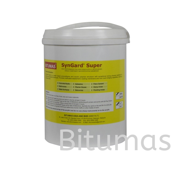 SynGard Super 5L Bitumas Selangor, Malaysia, Kuala Lumpur (KL), Puchong Supplier, Suppliers, Supply, Supplies | Bitumas Asia Sdn Bhd