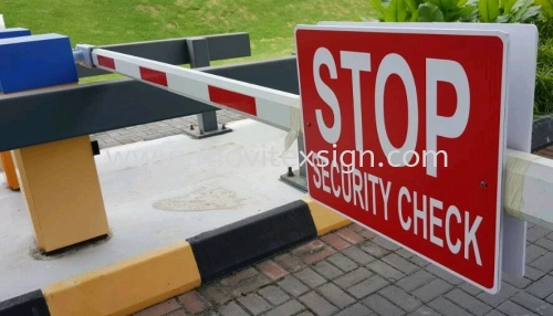 autogate sign for private entrance signage 