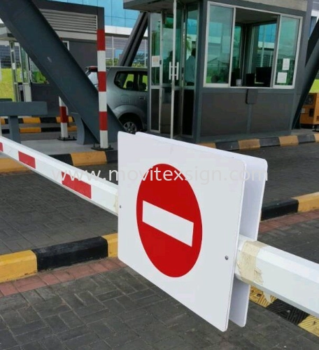 no enter signboard for your autogate system 