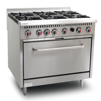 6 Open Burner with Oven (S36-6) Open Burner Chefonic Western Cooking Range Selangor, Malaysia, Kuala Lumpur (KL), Balakong Supplier, Suppliers, Supply, Supplies | Chefonic Kitchen Equipment Sdn Bhd