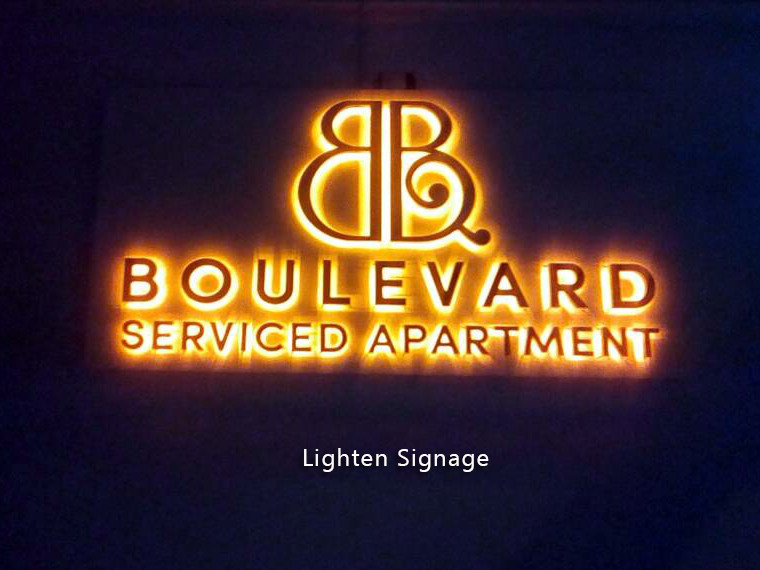 Neon backlight signage