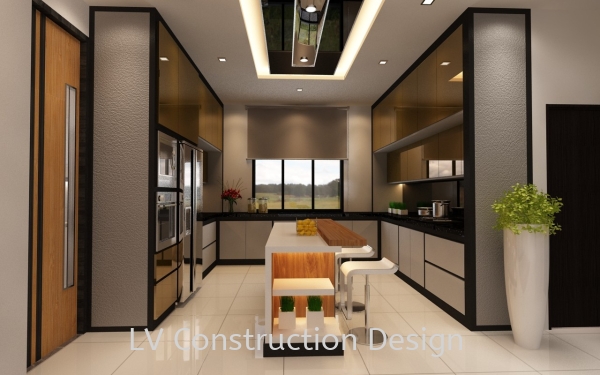  Dry Kitchen Kitchen 3D Design Johor Bahru (JB), Malaysia Design | LV Construction Design Sdn Bhd