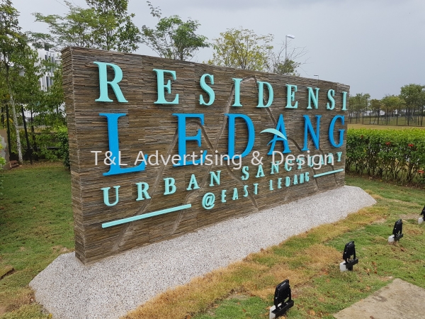 RESIDENSI LEDANG Aluminum box up Landscape Signage Johor Bahru (JB), Malaysia, Skudai Supplier, Supply, Design, Install | T & L Advertising & Design