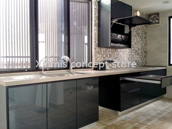 Aluminium kitchen cabinet - Semenyih BATTLESHIP GREY 4G GLASS DOOR Aluminium kitchen cabinet Selangor, Malaysia, Melaka, Kuala Lumpur (KL), Petaling Jaya (PJ), Malim Jaya Supplier, Supply, Design, Services | XINMIS CONCEPT STORE