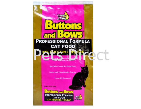 Buttons And Bows Cat Food Buttons And Bows Cat Food Selangor, Malaysia, Kuala Lumpur (KL), Klang, Subang Jaya, Shah Alam Supplier, Suppliers, Supply, Supplies | Pets Direct