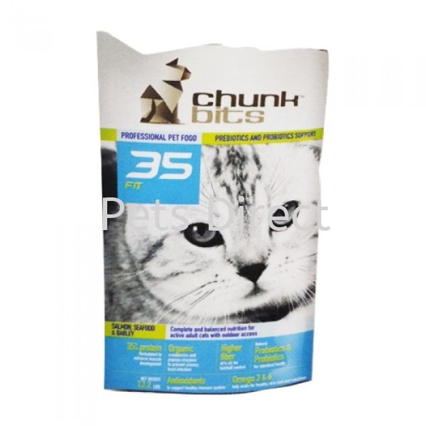 Chunkbits Fit 35 Salmon, Seafood & Barley Chunkbits Cat Food Selangor, Malaysia, Kuala Lumpur (KL), Klang, Subang Jaya, Shah Alam Supplier, Suppliers, Supply, Supplies | Pets Direct