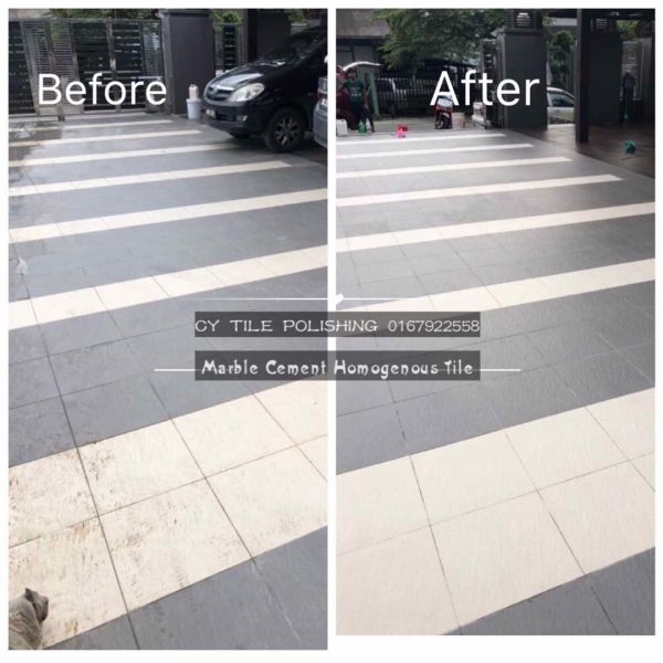 Cleaning Car Porch Tile Cleaning Car Porch Tile  JB, Johor Bahru Grinding, Polished, Cleaning | CY Tile Polishing (M) Sdn. Bhd.