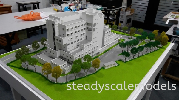  Kuang Specialist Hospital Kuala Lumpur (KL), Malaysia, Selangor, Kepong Architectural, Building, Model | Steady Scale Models