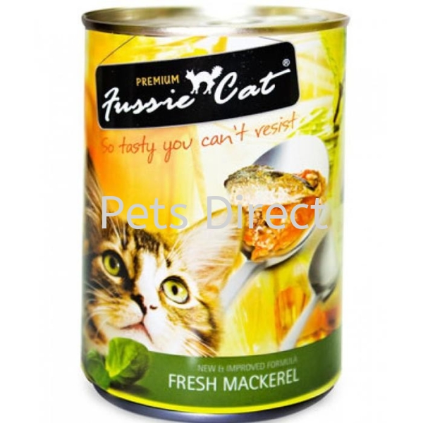 Fussie Cat Fresh Mackerel 400g Fussie Cat Premium Cat Canned Food Selangor, Malaysia, Kuala Lumpur (KL), Klang, Subang Jaya, Shah Alam Supplier, Suppliers, Supply, Supplies | Pets Direct