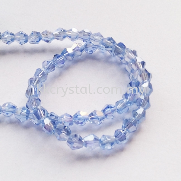 Crystal China, 4mm Bicone, B56 Sapphire AB Bicone 04mm Beads Kuala Lumpur (KL), Malaysia, Selangor, Klang, Kepong Wholesaler, Supplier, Supply, Supplies | K&K Crystal Sdn Bhd