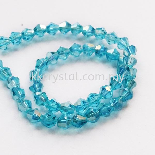 Crystal China, 4mm Bicone, B53 Aquamarine AB Bicone 04mm Beads Kuala Lumpur (KL), Malaysia, Selangor, Klang, Kepong Wholesaler, Supplier, Supply, Supplies | K&K Crystal Sdn Bhd