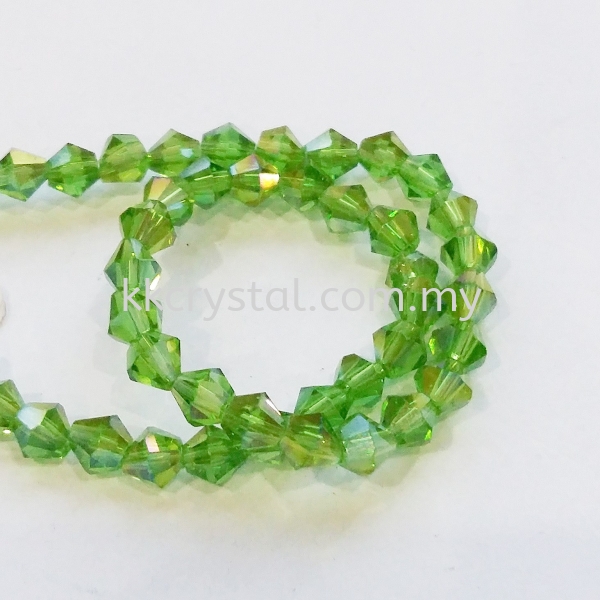 Crystal China, 4mm Bicone, B55 Peridot AB Bicone 04mm Beads Kuala Lumpur (KL), Malaysia, Selangor, Klang, Kepong Wholesaler, Supplier, Supply, Supplies | K&K Crystal Sdn Bhd