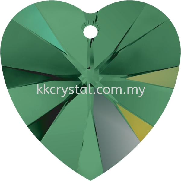 SW 6228 Heart Pendant, 10.3x10mm, Emerald AB (205), 4pcs/pack 6228 HEART PENDANT, 10.3x10MM Pendants SW Crystal Collections Kuala Lumpur (KL), Malaysia, Selangor, Klang, Kepong Wholesaler, Supplier, Supply, Supplies | K&K Crystal Sdn Bhd