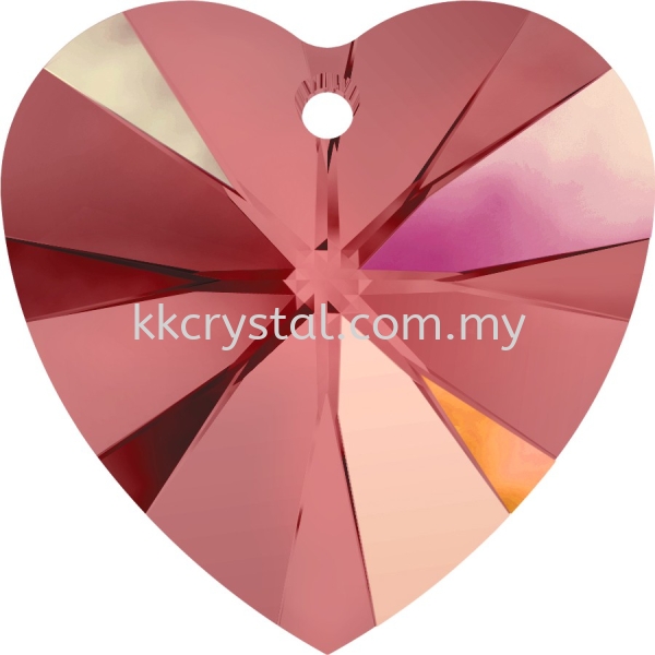 SW 6228 Heart Pendant, 10.3x10mm, Padparadscha AB (542), 4pcs/pack 6228 HEART PENDANT, 10.3x10MM Pendants SW Crystal Collections Kuala Lumpur (KL), Malaysia, Selangor, Klang, Kepong Wholesaler, Supplier, Supply, Supplies | K&K Crystal Sdn Bhd