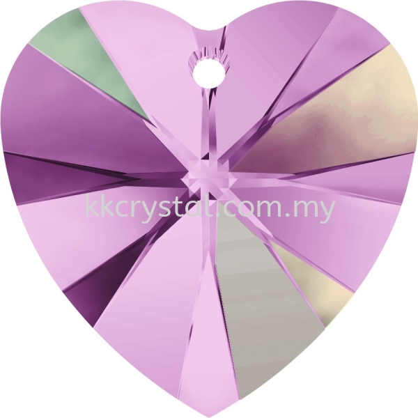 SW 6228 Heart Pendant, 10.3x10mm, Light Amethyst AB (212), 4pcs/pack 6228 HEART PENDANT, 10.3x10MM Pendants SW Crystal Collections Kuala Lumpur (KL), Malaysia, Selangor, Klang, Kepong Wholesaler, Supplier, Supply, Supplies | K&K Crystal Sdn Bhd