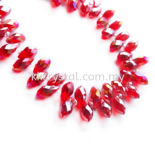 Crystal China, 13mm Teardrop, B45 Light Siam AB Teardrop 13mm  Beads Kuala Lumpur (KL), Malaysia, Selangor, Klang, Kepong Wholesaler, Supplier, Supply, Supplies | K&K Crystal Sdn Bhd