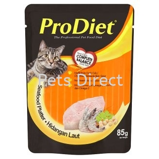 ProDiet Wet Food Seafood Platter 85g ProDiet Cat Pouch (Wet Food) Selangor, Malaysia, Kuala Lumpur (KL), Klang, Subang Jaya, Shah Alam Supplier, Suppliers, Supply, Supplies | Pets Direct