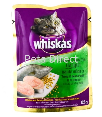 Whiskas Wet Food Tuna & White Fish 85g