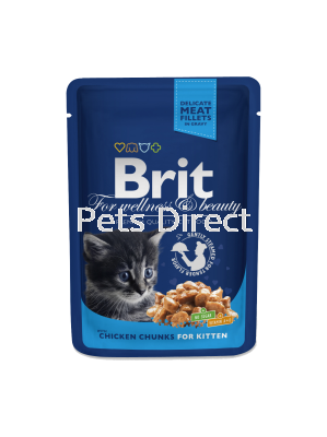 Brit Premium Wet Food Chicken Chunks For Kitten 100g