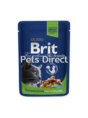 Brit Premium Chicken Slices For Sterilised 100g