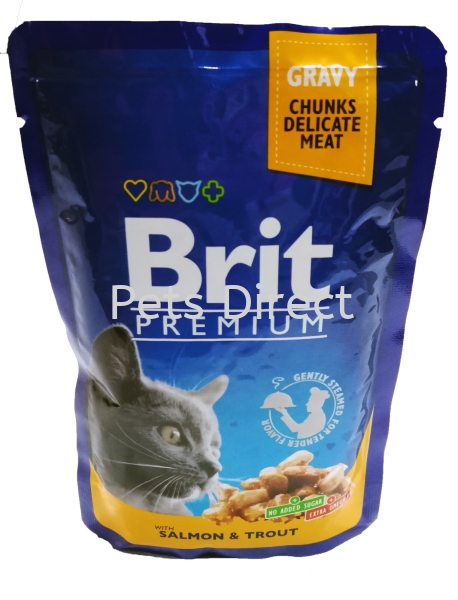 Brit Premium Salmon & Trout 100g Brit Premium Cat Pouch (Wet Food) Selangor, Malaysia, Kuala Lumpur (KL), Klang, Subang Jaya, Shah Alam Supplier, Suppliers, Supply, Supplies | Pets Direct