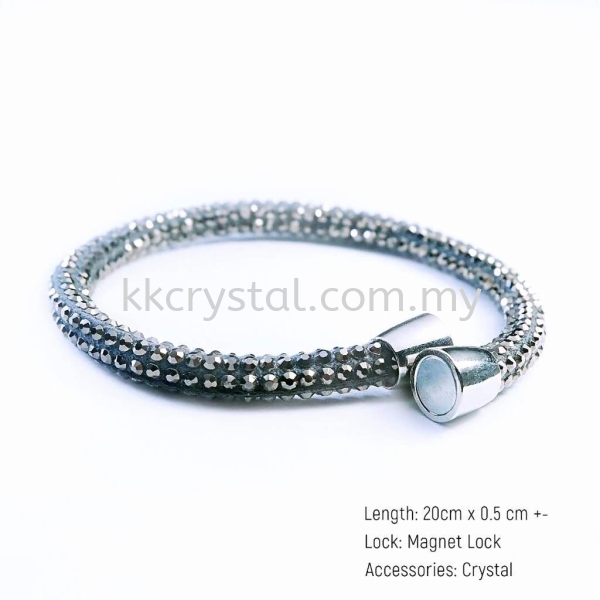 Skinny Bolster Bracelet, A12 Silver Skinny Bolster Bracelet Bracelet Jewerly Kuala Lumpur (KL), Malaysia, Selangor, Klang, Kepong Wholesaler, Supplier, Supply, Supplies | K&K Crystal Sdn Bhd