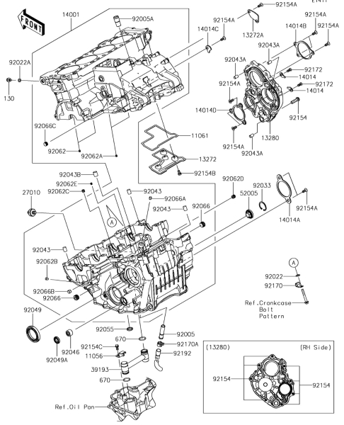 CRANKCASE Ninja ZX-10RR 2017 Parts Diagrams KAWASAKI PARTS Kuala Lumpur (KL), Malaysia, Selangor Dealer, Supplier, Supply, Supplies | MotorSim Sdn Bhd