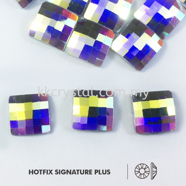 Signature PLUS, Special Shape, Code 823# Chessboard Square Flat Back, 8mm, Crystal AB, 144pcs/pkt Hotfix Signature PLUS - Special Shape Hotfix Kuala Lumpur (KL), Malaysia, Selangor, Klang, Kepong Wholesaler, Supplier, Supply, Supplies | K&K Crystal Sdn Bhd