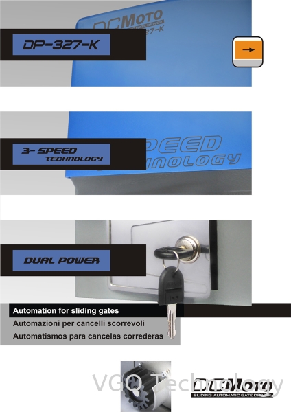 DCMoto SLiding Gate Drive DP-327K DC Motor Sliding Gate System Autogate Penang, Butterworth, Malaysia System, Supplier, Supply, Installation | VGO Technology