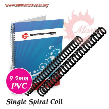 9.5mm PVC Spiral - Black (100s) Spiral Coil (PVC/Plastic) ϵȦ Binding Accessories װ Petaling Jaya (PJ), Selangor, Kuala Lumpur (KL), Malaysia. Supplier, Supply, Supplies, Service | Sun Master Fancy Paper Sdn Bhd