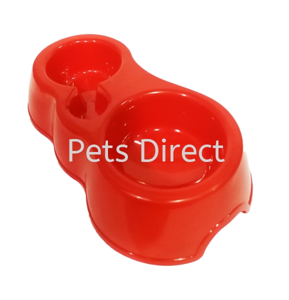 Cat Double Plastic Bowl Cat Feeding and Fountain Cat Accessories Selangor, Malaysia, Kuala Lumpur (KL), Klang, Subang Jaya, Shah Alam Supplier, Suppliers, Supply, Supplies | Pets Direct