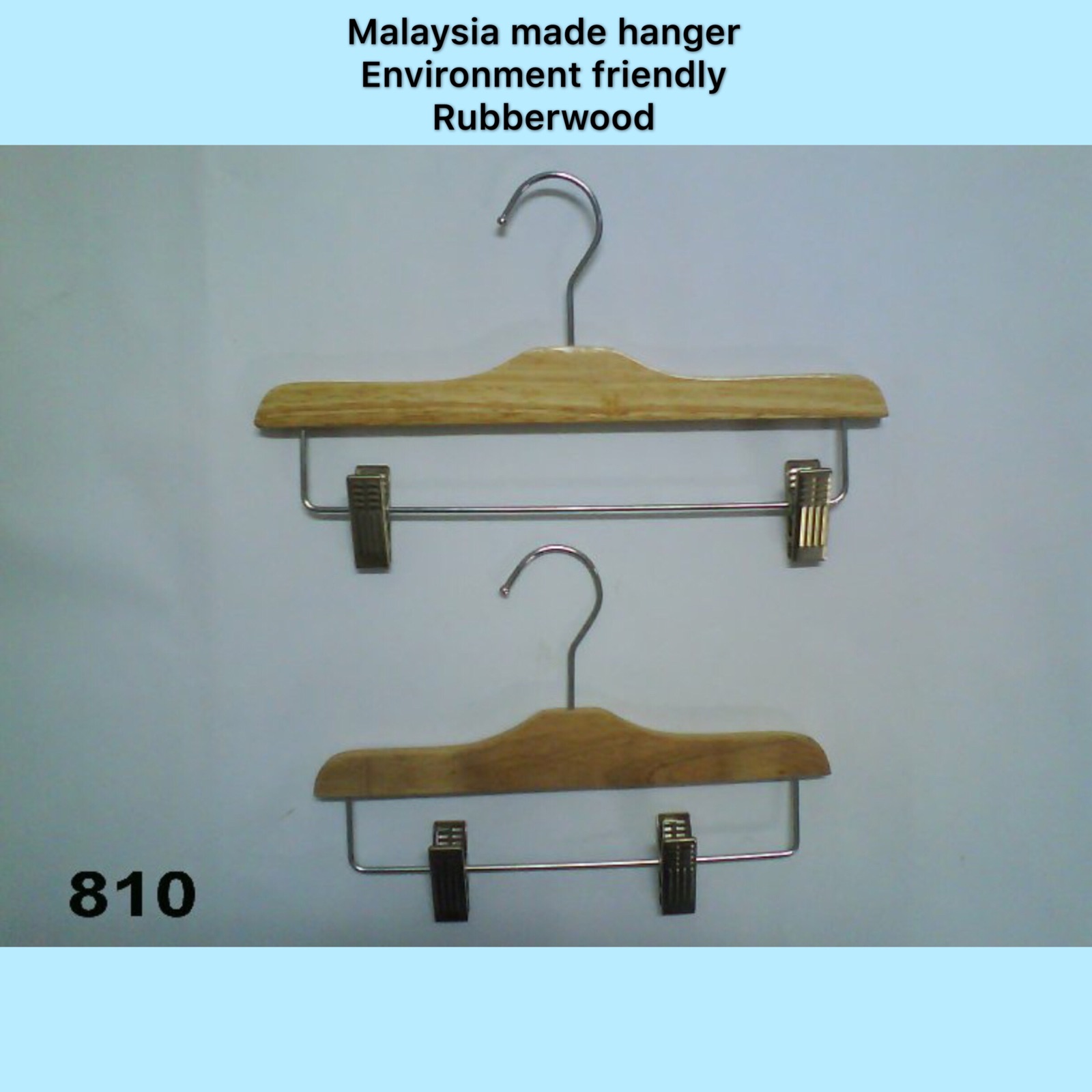 Trouser clamp hanger Hanger With Bar