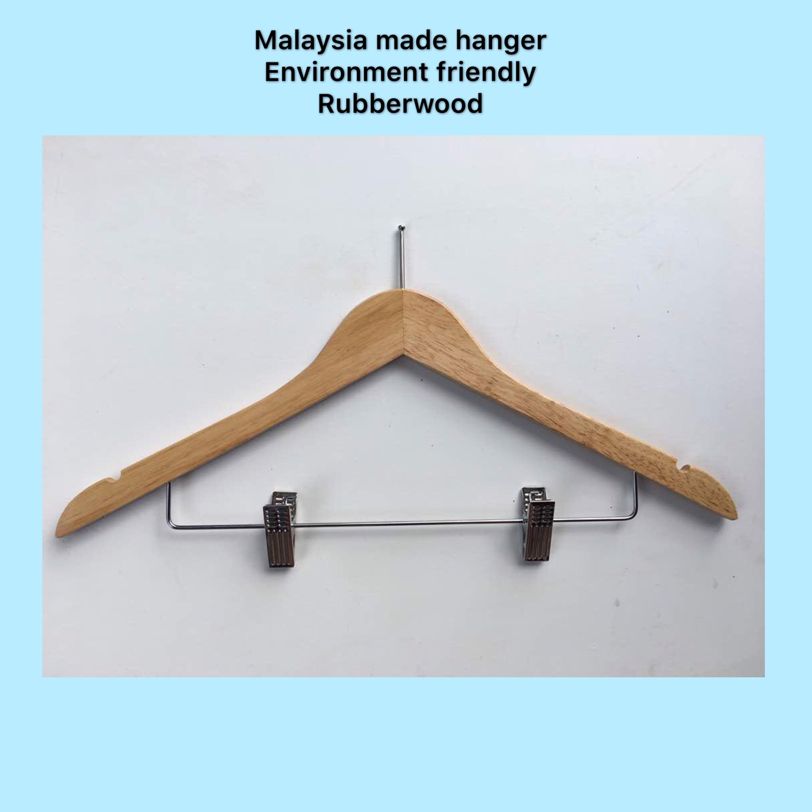 Trouser clamp hanger Hanger With Bar